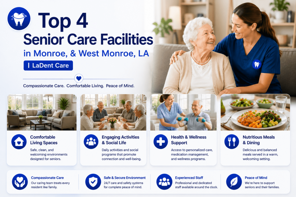 Top 4 Senior Care Facilities in Monroe, & West Monroe, LA | LaDent Care